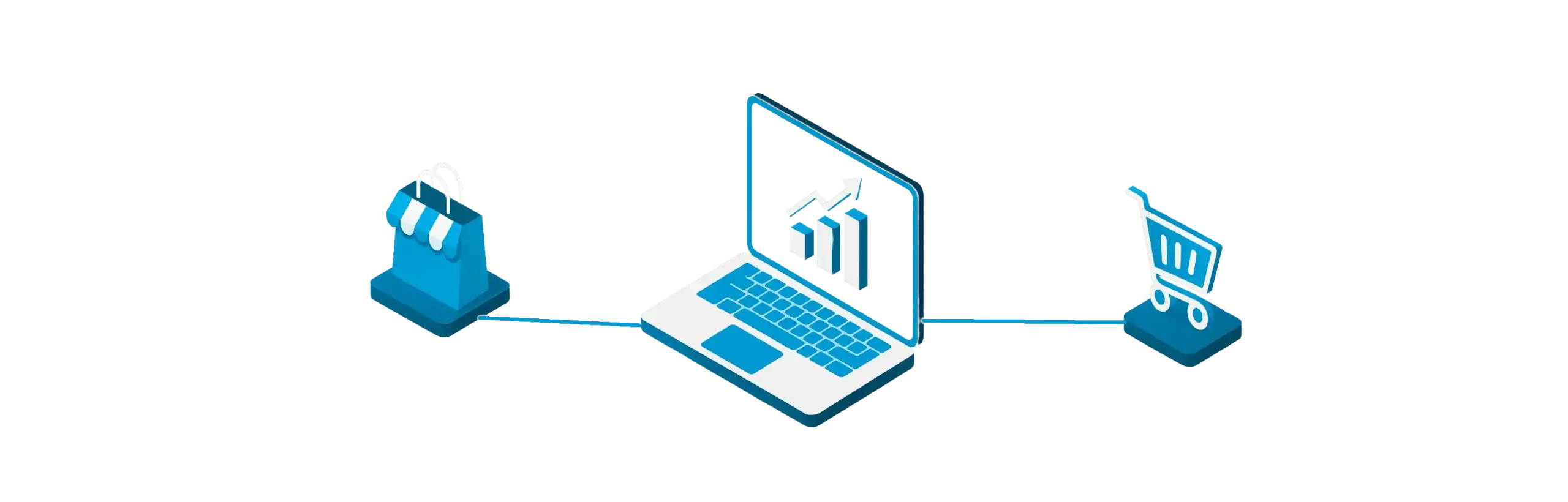 Illustration von AkiBytes umfassenden digitalen Lösungen mit Symbolen für Webdesign, KI-Automatisierung und SEO-Optimierung zur Steigerung des Unternehmenswachstums