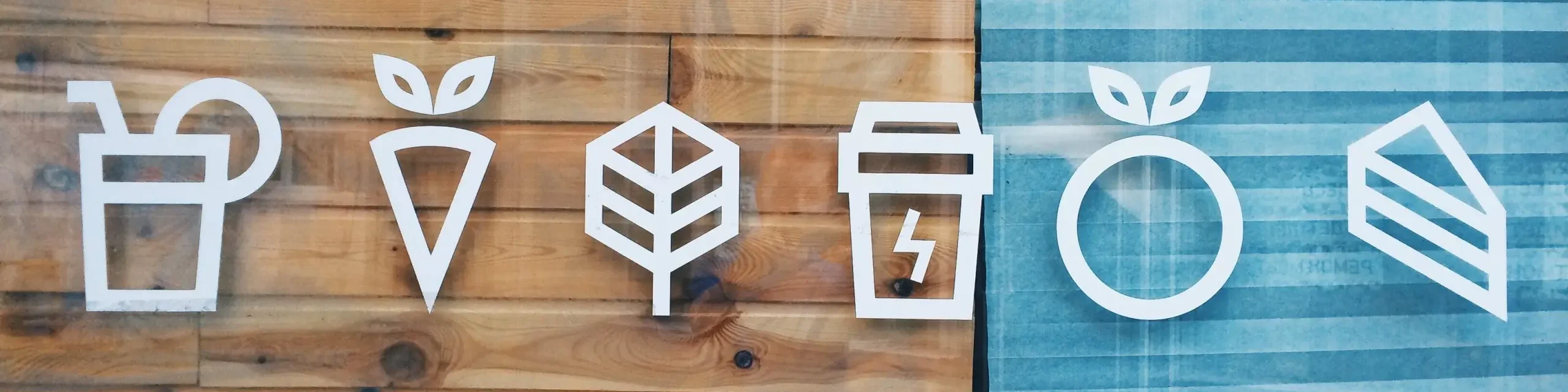 Branding Design für nachhaltige Lebensmittel – minimalistische Food-Icons als Teil der Markenentwicklung von AkiByte