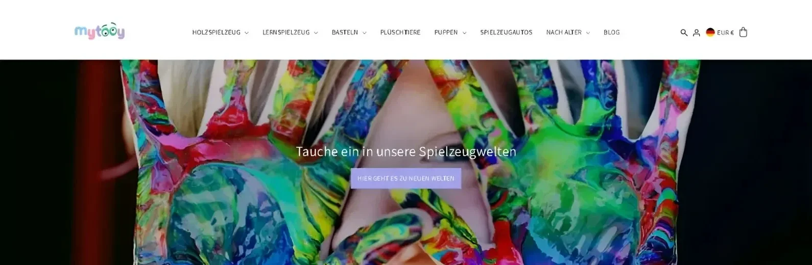 Bunte Hände als Symbol für Kreativität und Innovation bei der Website-Erstellung moderner und individueller Webseiten für Unternehmen