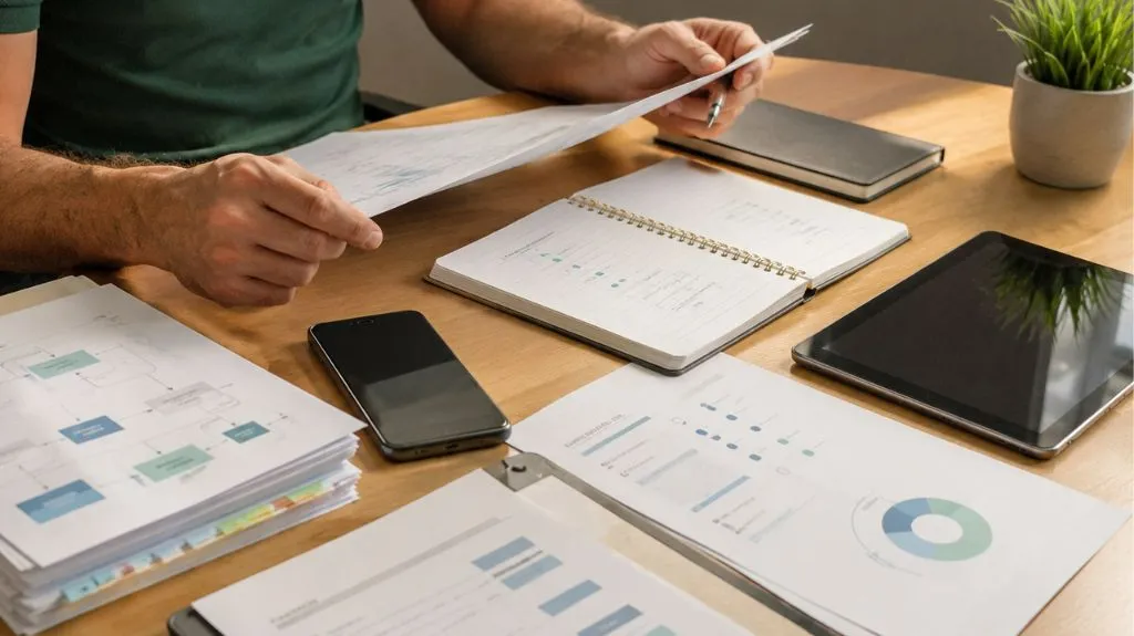 Dokumente und Prozessdiagramme zur Planung eines Custom GPT für Unternehmen